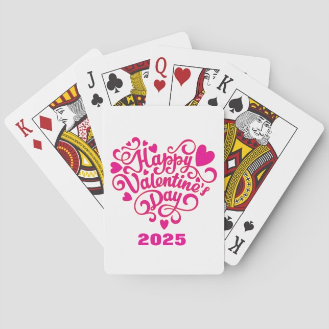 Happy Valentine's Day Spielkarten (Rückseite)