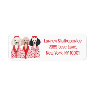 Happy Valentines Day Standard Poodle Hunde