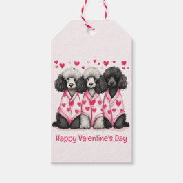 Happy Valentines Day Standard Poodle Hunde Geschenkanhänger