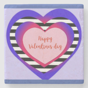 Happy Valentine's Day Steinuntersetzer