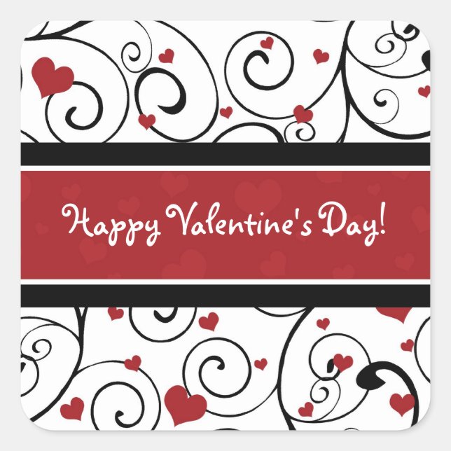 Happy Valentine's Day Stickers Hört und Wirbel (Vorderseite)