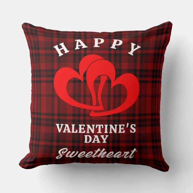 HAPPY VALENTINE'S DAY SWEETHEART KISSEN (Vorderseite)