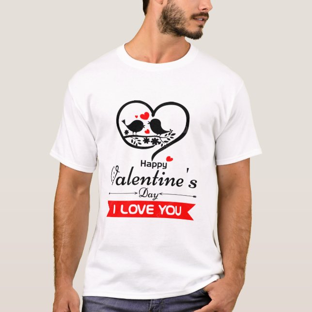Happy Valentine's Day T-Shirt (Vorderseite)