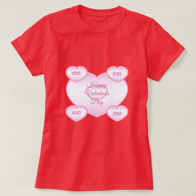 Happy valentine's Day T - Shirt (Design vorne)