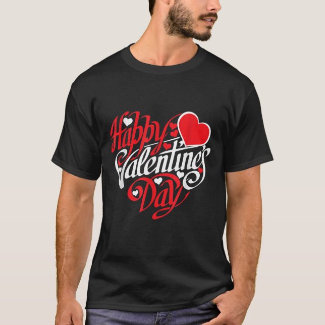 Happy Valentine's Day T-Shirt (Vorderseite)