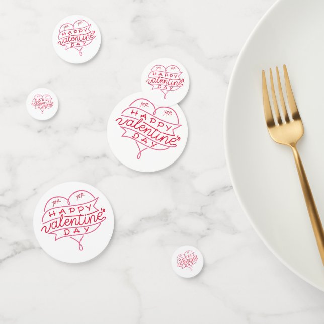Happy Valentine's Day Table Confetti Konfetti (Gruppe)