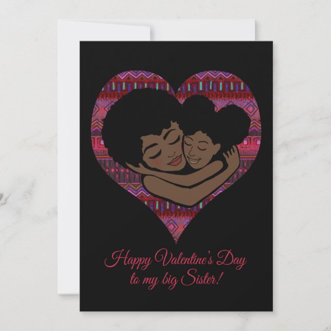 Happy Valentine's Day to Big Sister | Ethnischer S (Vorderseite)