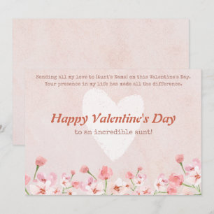 Happy Valentines Day to My Tante Feiertagskarte