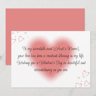 Happy Valentines Day to My Tante Feiertagskarte