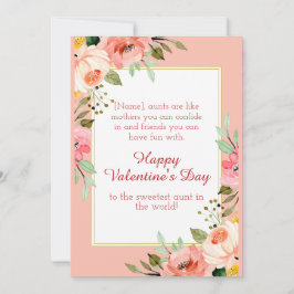 Happy Valentines Day to My Tante Feiertagskarte