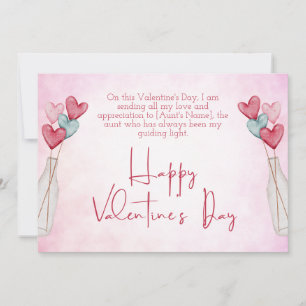 Happy Valentines Day to My Tante Feiertagskarte
