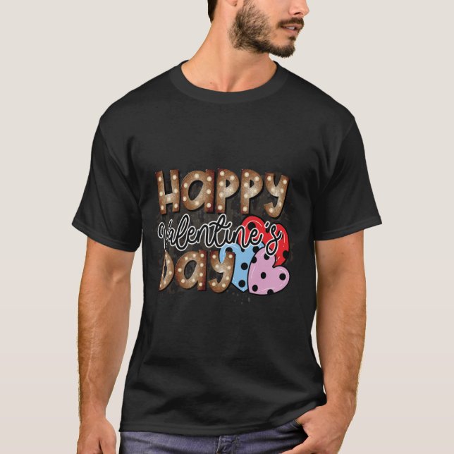 Happy Valentines Day Tomte T-Shirt (Vorderseite)