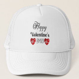 Happy Valentines Day Trucker Hat Truckerkappe