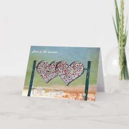 Happy Valentine's Day Two Hearts Two Bikes Karte