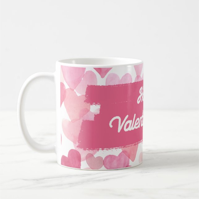 Happy Valentines Day, Valentinstag Geschenke, Foto Kaffeetasse (Links)