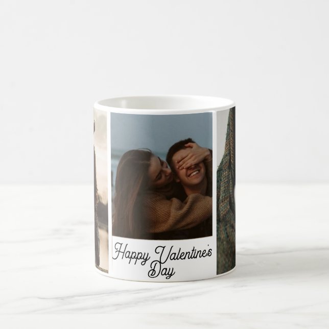 Happy Valentines Day, Valentinstag Geschenke, Foto Kaffeetasse (Mittel)