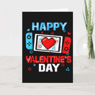 Happy Valentines Day Video Game Controller Herz B Karte