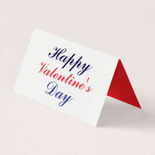 Happy Valentine's Day Visitenkarten