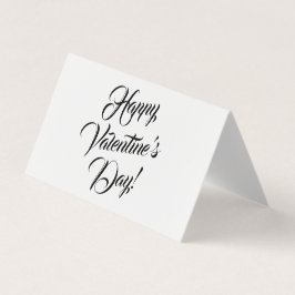 Happy Valentine's Day weiße schwarze elegante Dreh