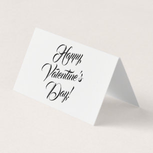 Happy Valentine's Day weiße schwarze elegante Dreh
