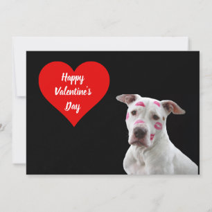 Happy Valentine's Day Welpe Flat Holiday Card Feiertagskarte