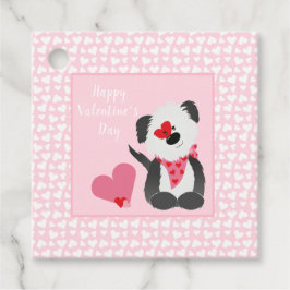 Happy Valentines Day Welppy Hearts Pink Geschenkanhänger