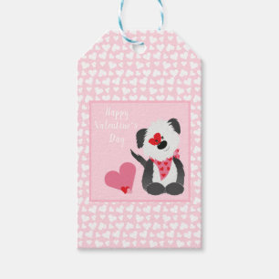 Happy Valentines Day Welppy Hearts Pink Geschenkanhänger