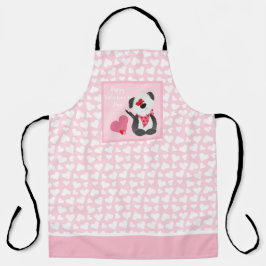 Happy Valentines Day Welppy Hearts Pink Schürze