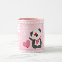 Happy Valentines Day Welppy Hearts Pink