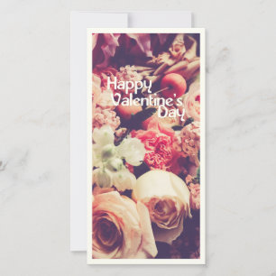 Happy Valentine's Day with Vintage Flower