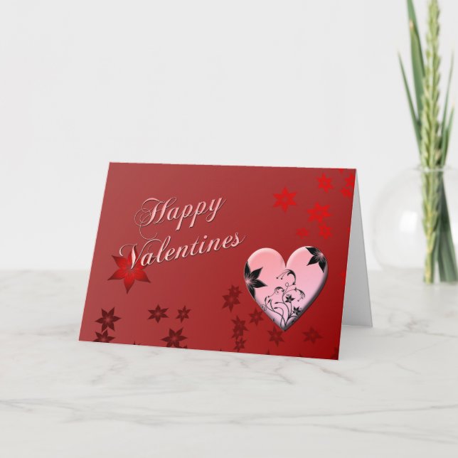 Happy Valentines Feiertagskarte (Vorderseite)