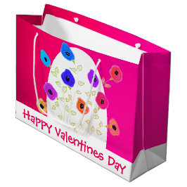 Happy Valentines Große Geschenktasche Geschenktüte