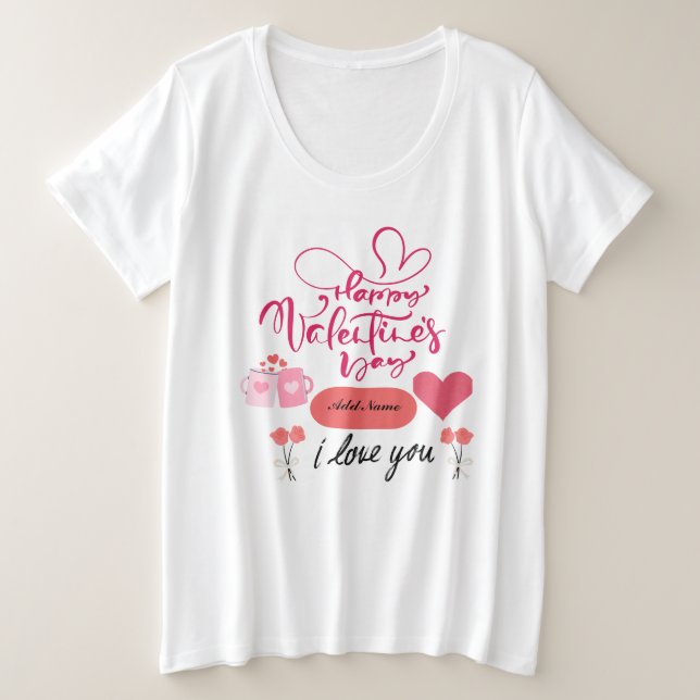 Happy Valentines "I Liebe You" T - Shirt (Design vorne)