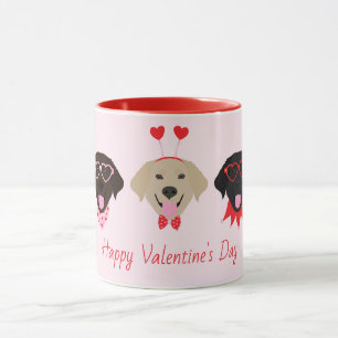 Happy Valentines Labrador Retriever Hunde Tasse