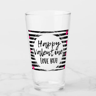 Happy valentines Liebe Bug, Valentintagesgeschenk Glas
