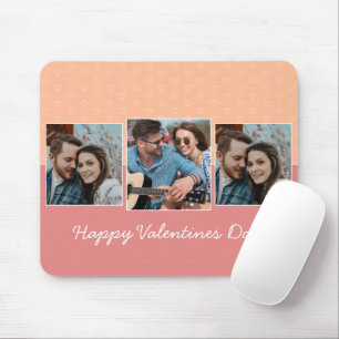 Happy Valentines Tag 3 Foto Herzmuster Mousepad