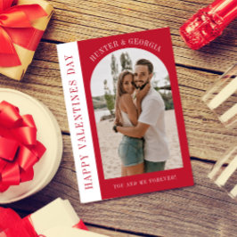 Happy Valentines Tag Modernes, romantisches Foto Feiertagskarte