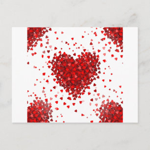 Happy Valentines Tagesherzen Feiertagspostkarte