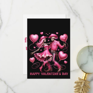 Happy Valentines - Valentinstag Card Dankeskarte