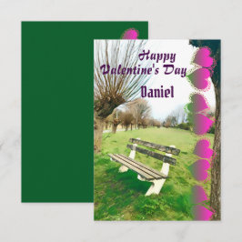 Happy Valentines Watercolor Garden Benz