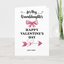 Happy Valentinstag Grandtochterkarte Feiertagskarte