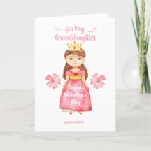 Happy Valentinstag Grandtochterkarte