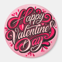 Happy Valentinstag Handschrift Design