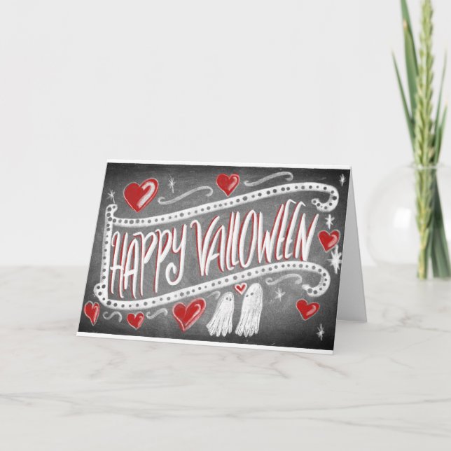 Happy Valloween Karte (Vorderseite)