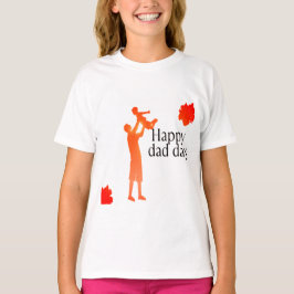 Happy Vater Day Tasse - Silhouette für Vater und K T-Shirt