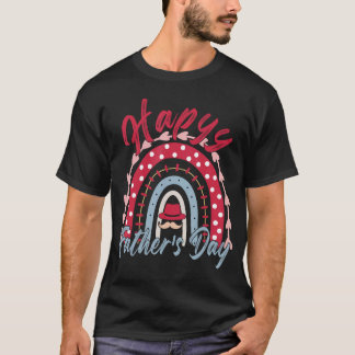 Happy Vatertag 2023 Rainbow Men Vater Grandpa Lo T-Shirt
