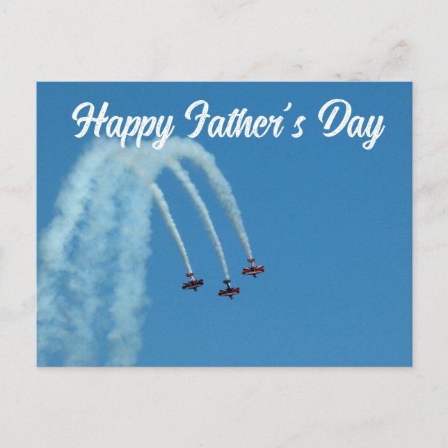 Happy Vatertag - Airshow Postkarte (Vorderseite)