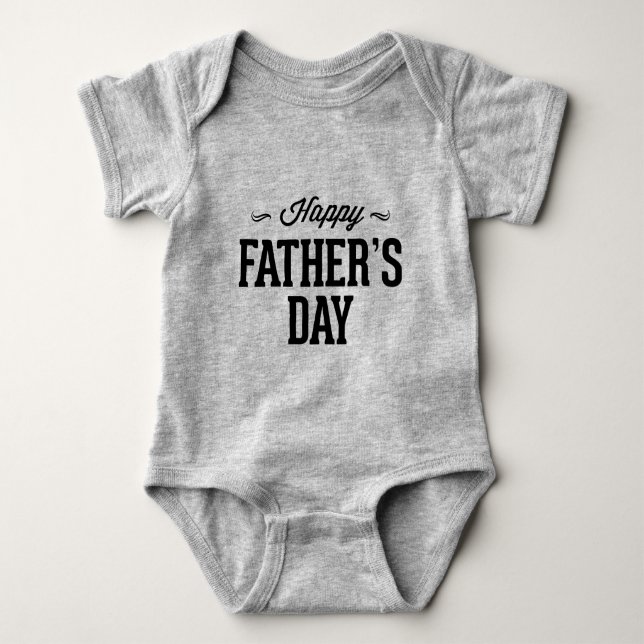 Happy Vatertag Baby Strampler (Vorderseite)