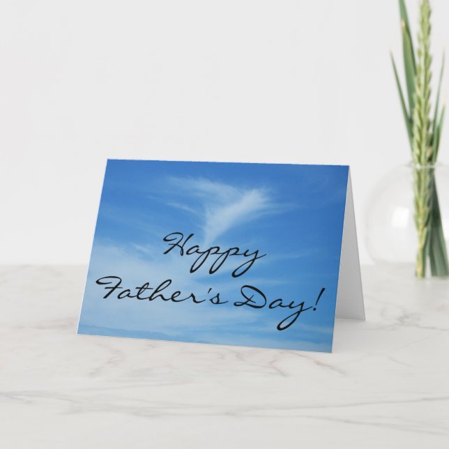 Happy Vatertag Blue Sky Card Karte (Vorderseite)