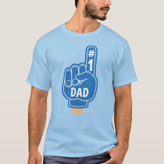 Happy Vatertag Cool Retro Blue Best Vater T-Shirt